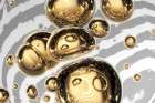 Golden Bubble Art Print