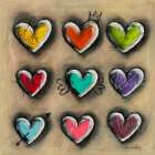 Colored Hearts III Pop Culture Print