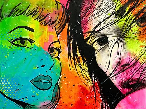 Hommage a Lichtenstein Art Print