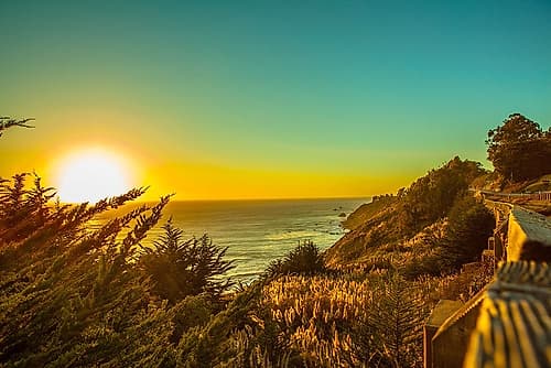 Sunset Rim Landscape Print