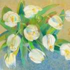 Weisse Tulpen 1 Art Print