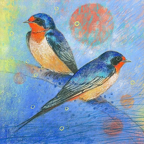 Schwalben Art Print