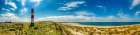 Sylt Panorama Ellenbogen mit Leuchtturm Art Print