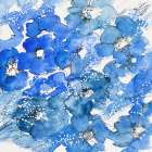 Bouquet bleu Art Print