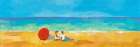 Sur la plage Art Print
