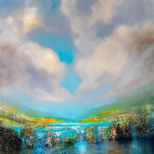 Am Wasserfall Landscape Print